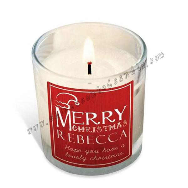 Christmas scented candle