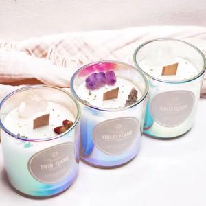 Crystal decoration candles