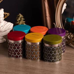Tin scented candles