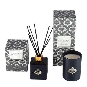 Reed diffuser and candle