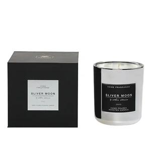 Black glass scented candles