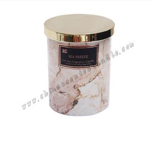 Marble scented candle